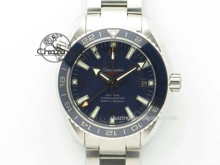 0208 Soft De Ville Date SS MKF 1:1 Best Edition Blue Dial Roman Marker on Black Leather Strap A 7745